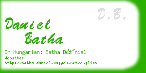 daniel batha business card